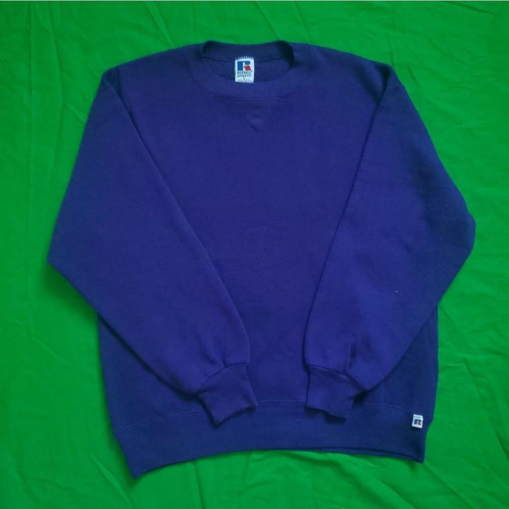 Vintage Purple Russell Athletic Sweatshirt - Large
